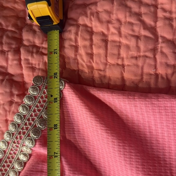 NWOT Lilly Pulitzer Vena Stretch Shift Dress Pink with Gold Detailing, Size 14 - Picture 8 of 9